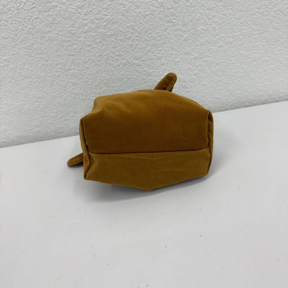 Merit Beauty Minimalist Cosmetic Makeup Bag Corduroy Tie Top Pouch Small Bucket - Picture 3 of 4